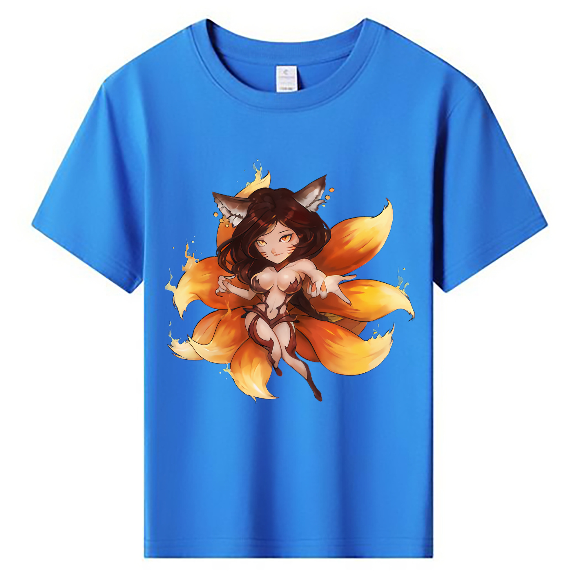 （画像用） リーグ・オブ・レジェンド League of Legends LOL 綿100％キッズTシャツ（フロントプリント）
